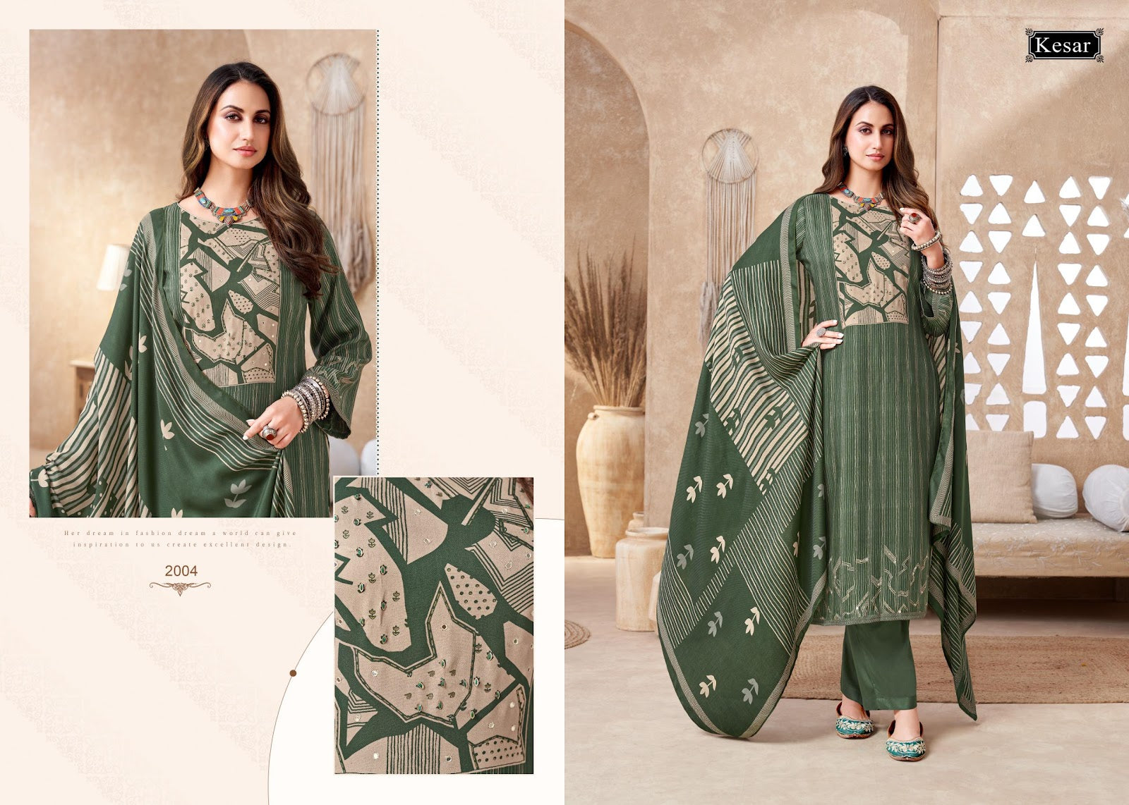 Sofiya 2001-2004 Kesar Karachi Pure Viscose Pashmina Suits Supplier Gujarat