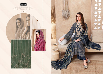 Sofiya 2001-2004 Kesar Karachi Pure Viscose Pashmina Suits Supplier Gujarat