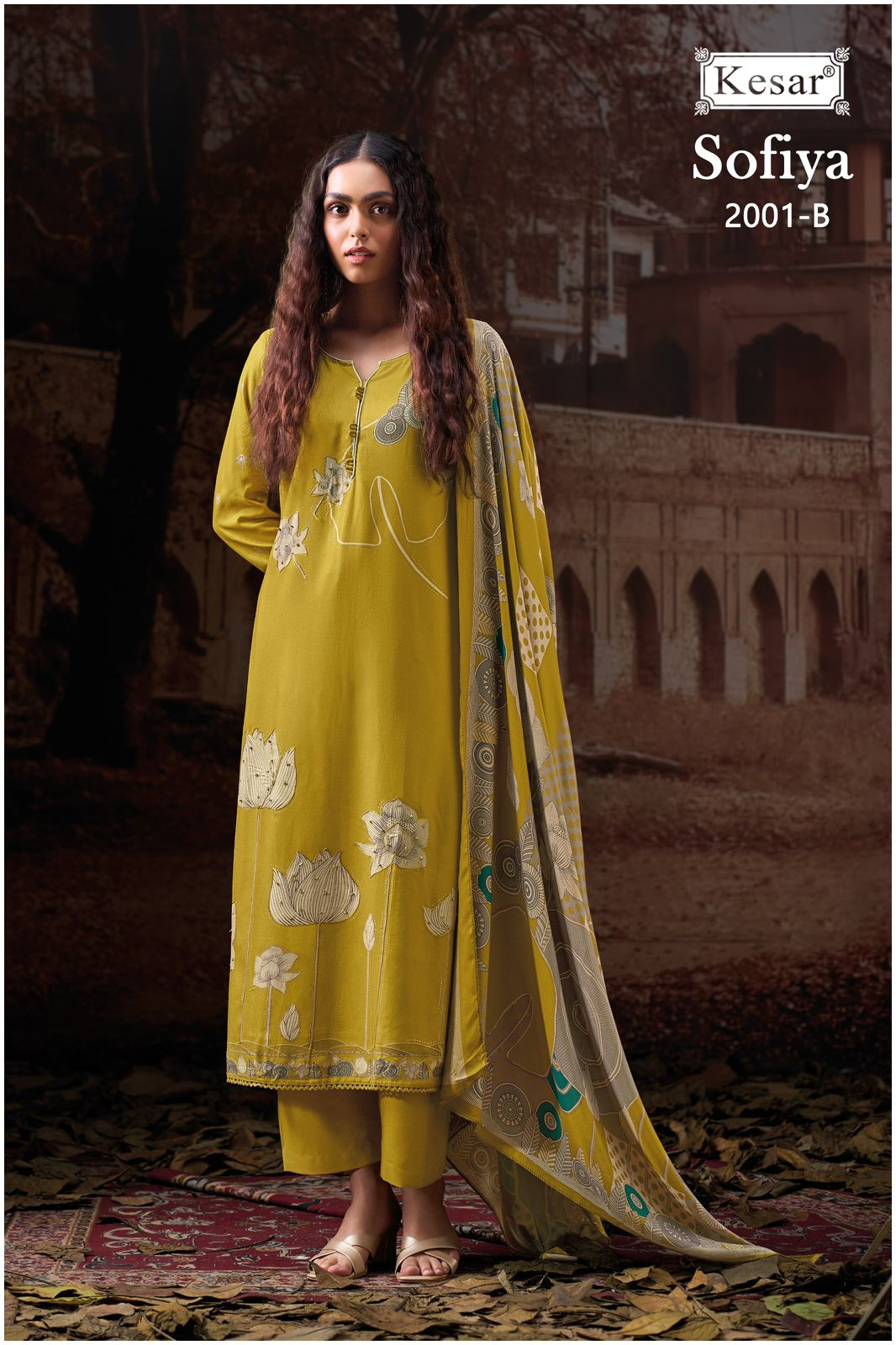 Sofiya 2001 Kesar Viscose Pashmina Suits Wholesaler India