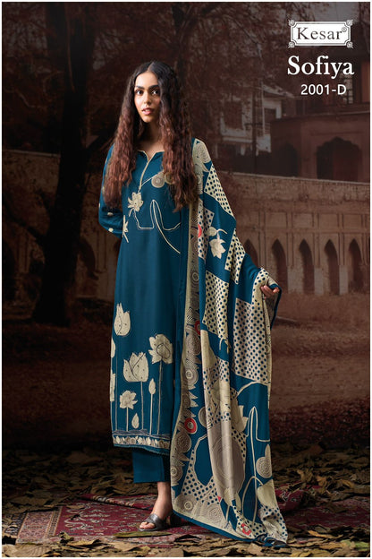 Sofiya 2001 Kesar Viscose Pashmina Suits Wholesaler India