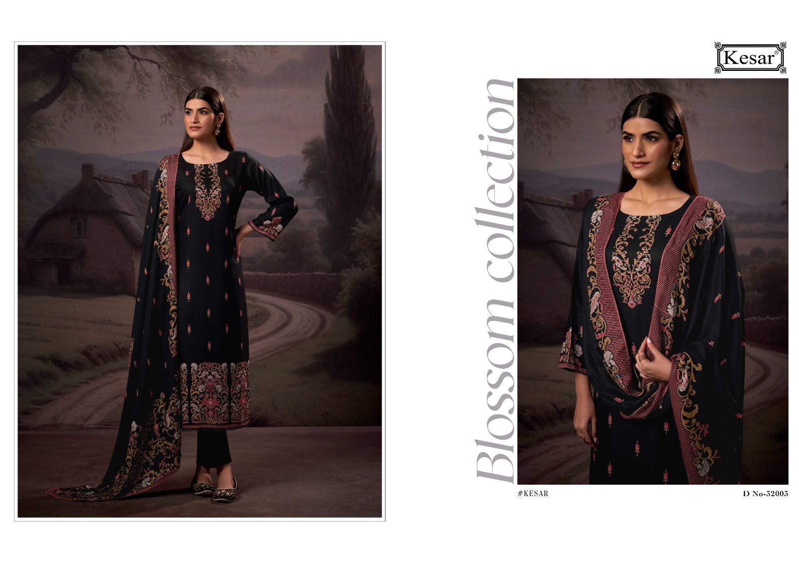 Sofiya 32001 Kesar Viscose Pashmina Suits Exporter Gujarat