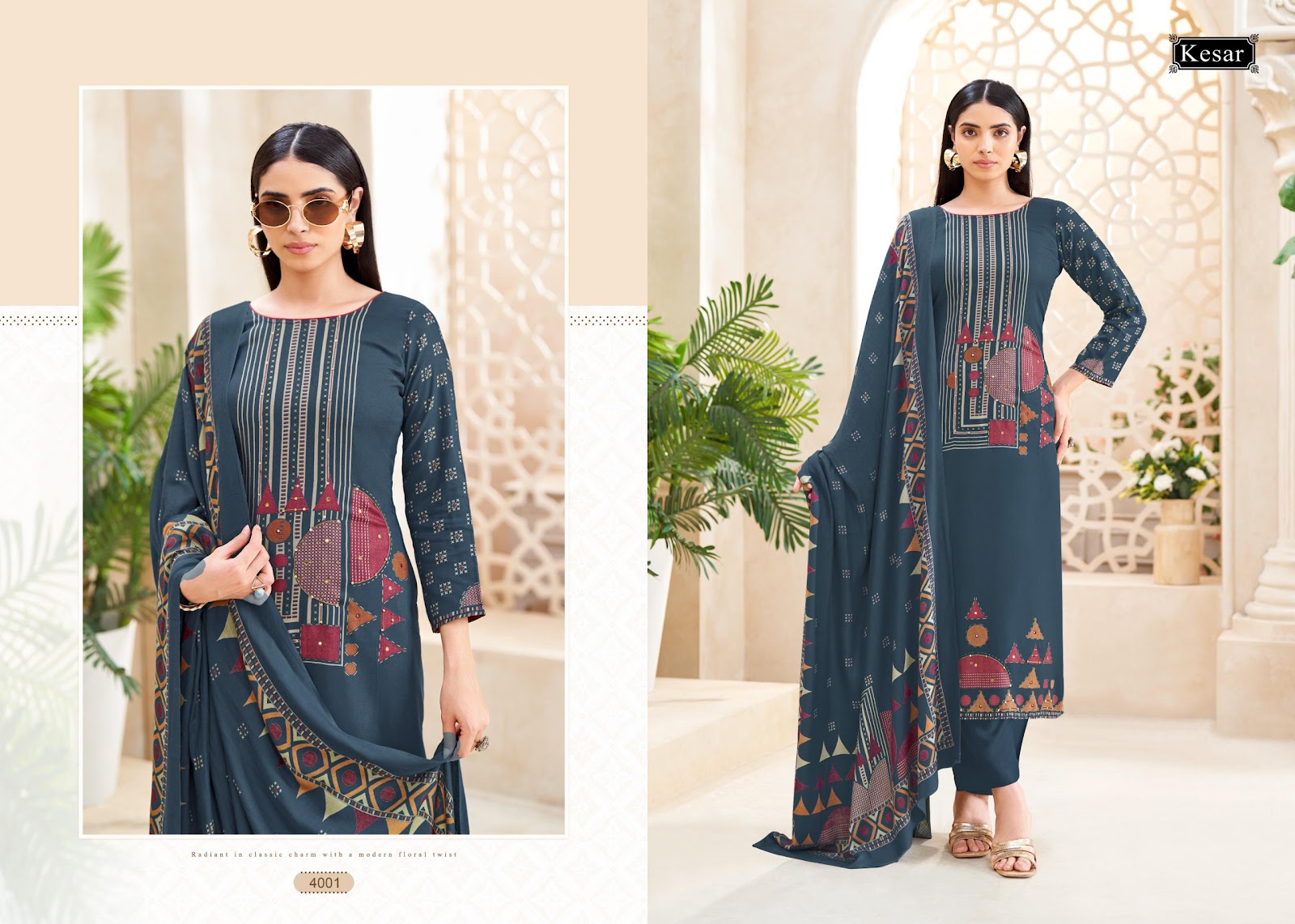 Sofiya 4001 New Kesar Pashmina Suits Manufacturer Gujarat