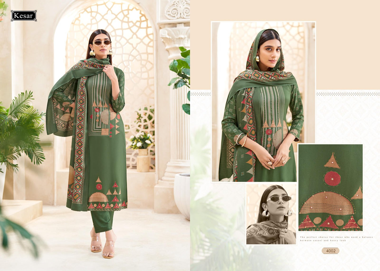 Sofiya 4001 New Kesar Pashmina Suits Manufacturer Gujarat