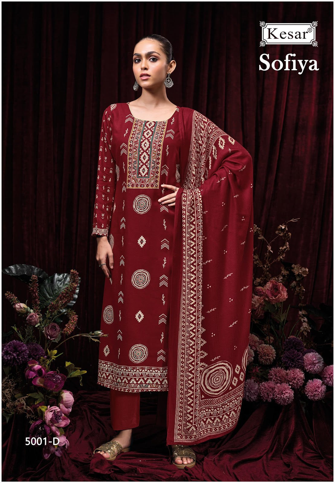 Sofiya 5001 Kesar Pashmina Suits Manufacturer India