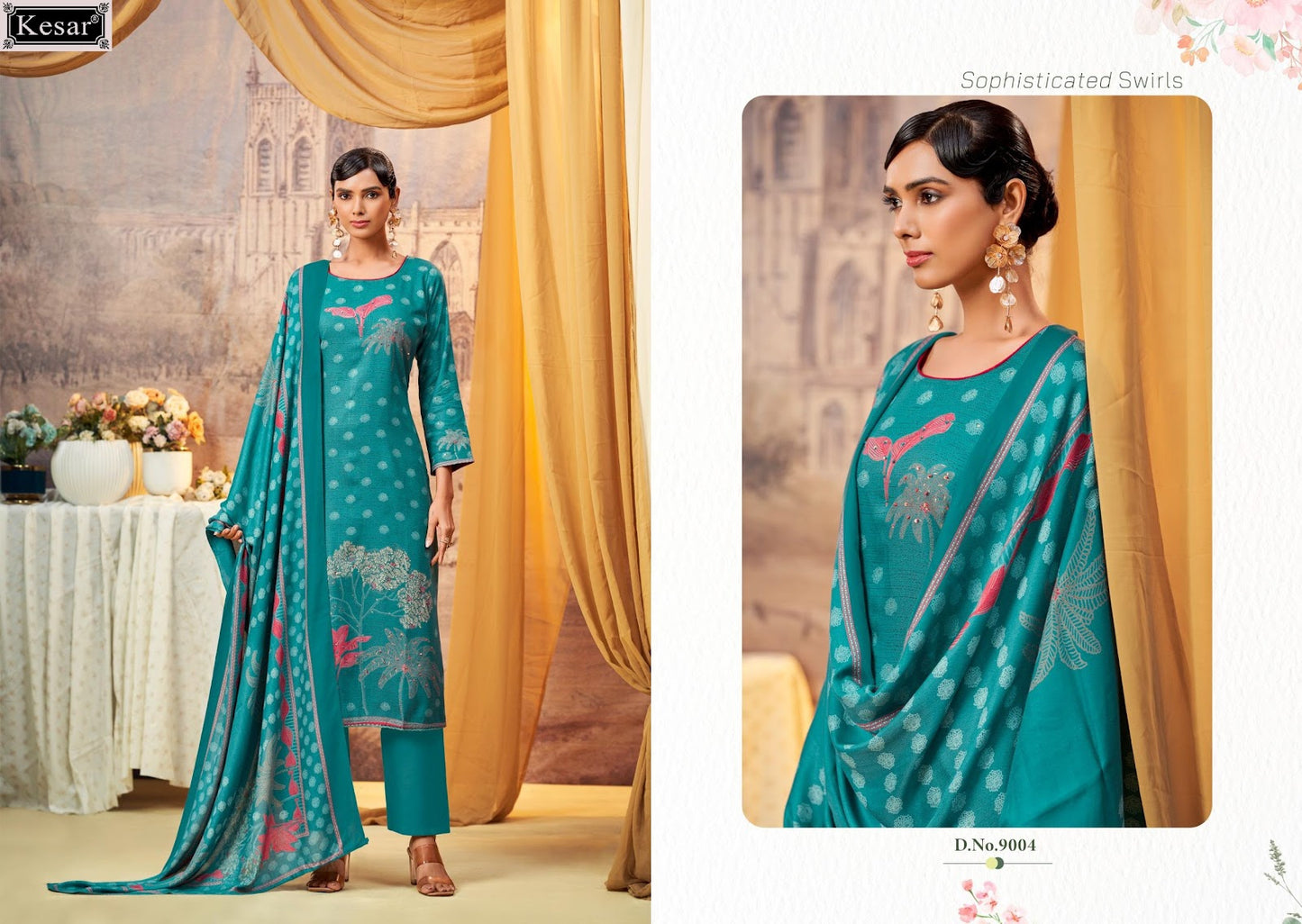 Sofiya 9001-9004 Kesar Pure Viscose Pashmina Suits Wholesale Price