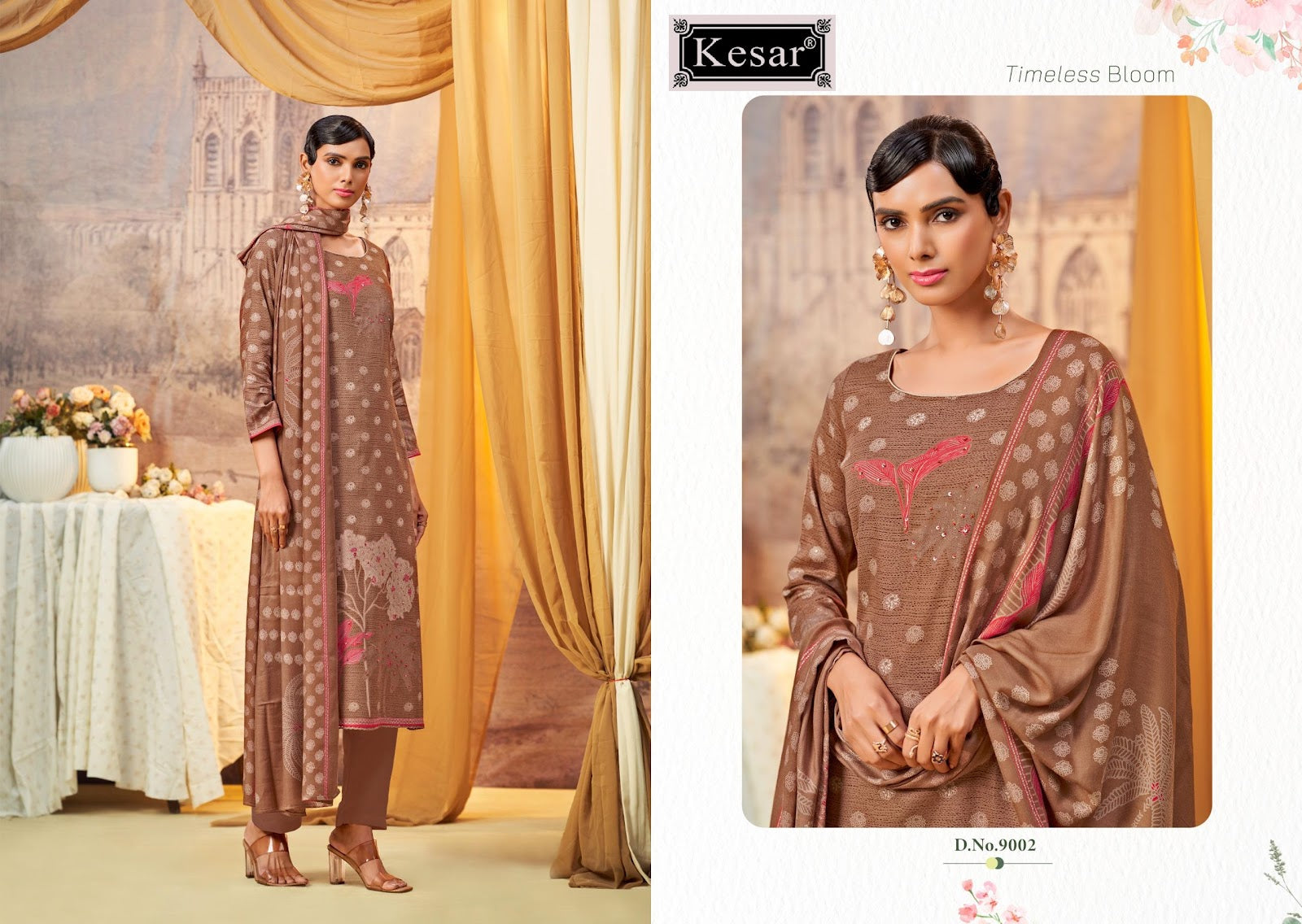 Sofiya 9001-9004 Kesar Pure Viscose Pashmina Suits Wholesale Price