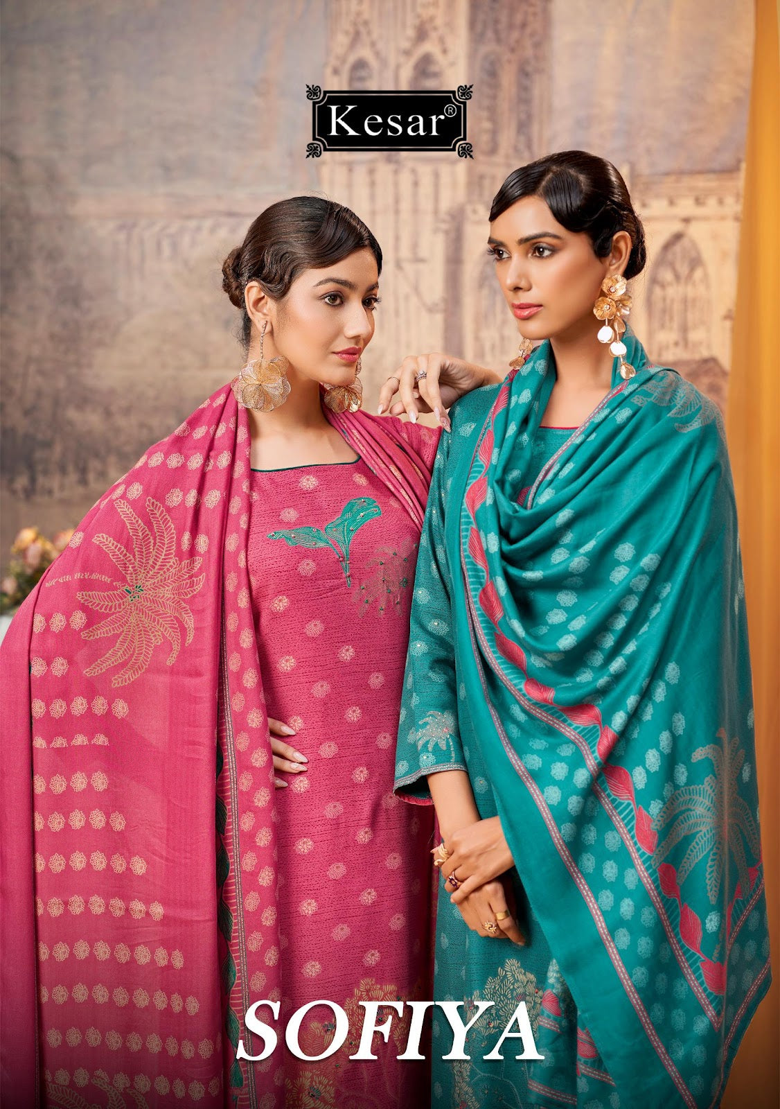 Sofiya 9001-9004 Kesar Pure Viscose Pashmina Suits Wholesale Price