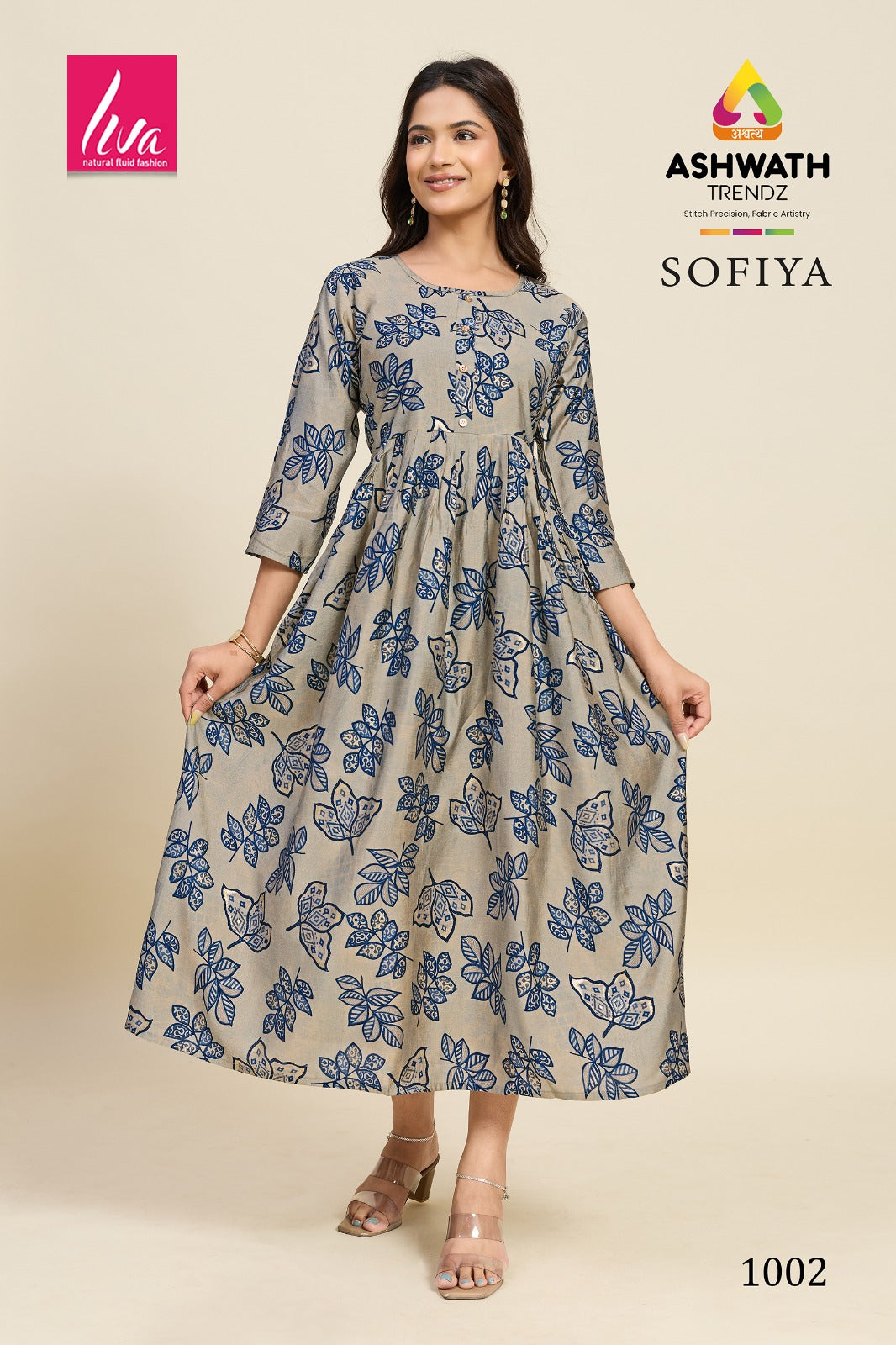 Sofiya Ashwath Chanderi Anarkali Kurtis Manufacturer