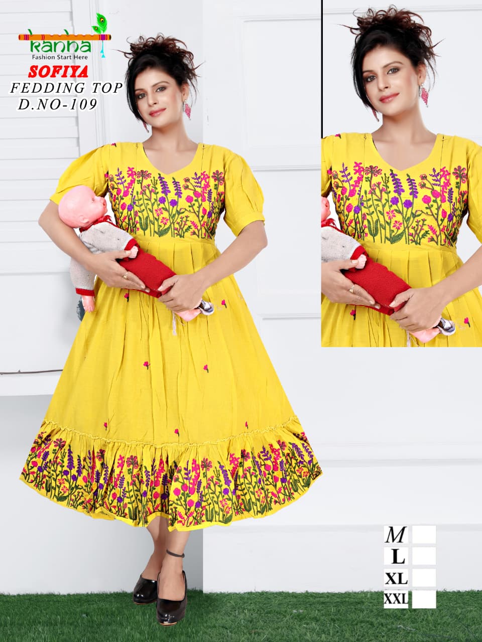 Sofiya Kanha Cotton Feeding Kurtis Exporter Gujarat