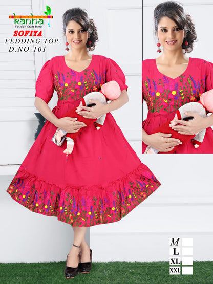 Sofiya Kanha Cotton Feeding Kurtis Exporter Gujarat