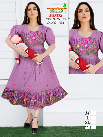 Sofiya Kanha Cotton Feeding Kurtis Exporter Gujarat