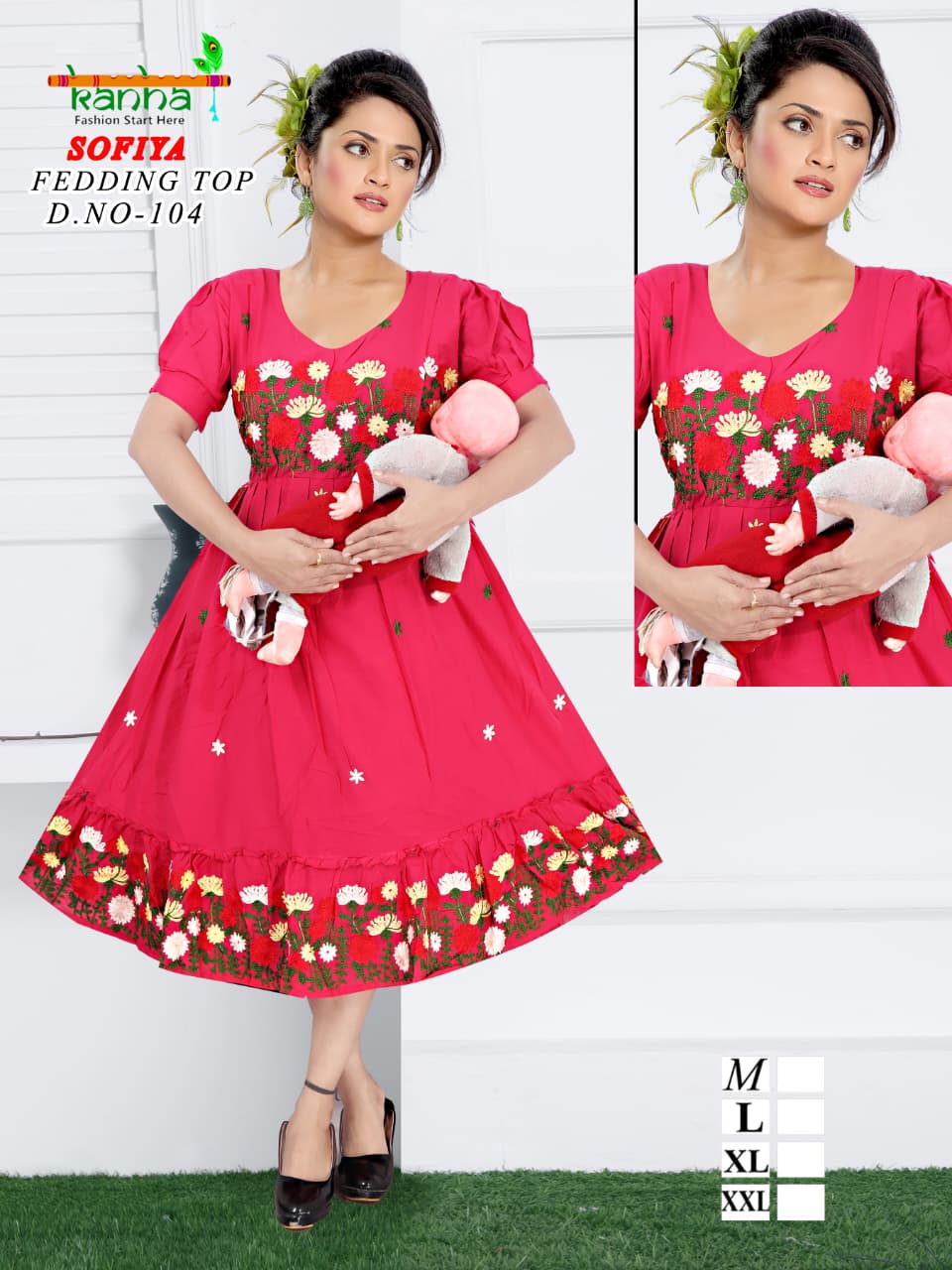 Sofiya Kanha Cotton Feeding Kurtis Exporter Gujarat