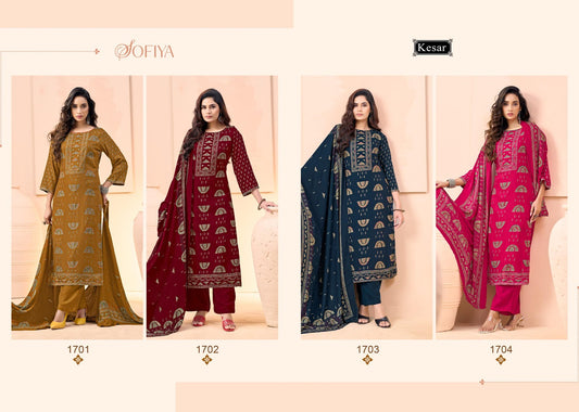 Sofiya Kesar Pashmina Suits Supplier India