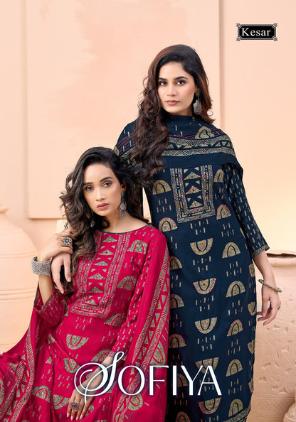 Sofiya Kesar Pashmina Suits Supplier India
