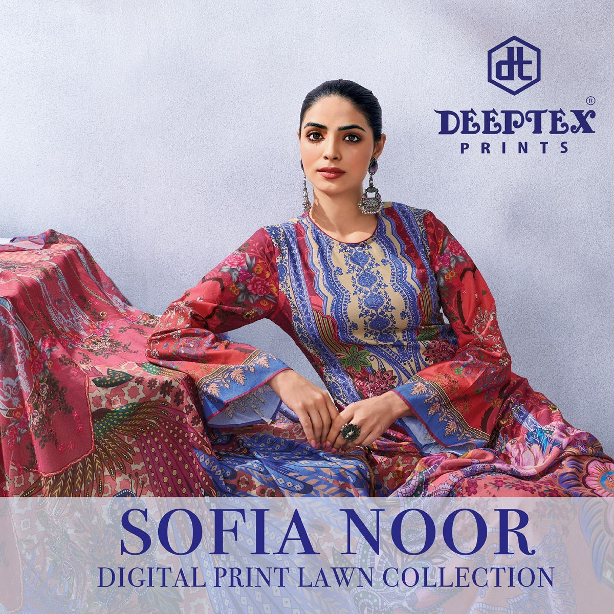 Sofiya Noor Deeptex Prints Lawn Karachi Readymade Suits Wholesale