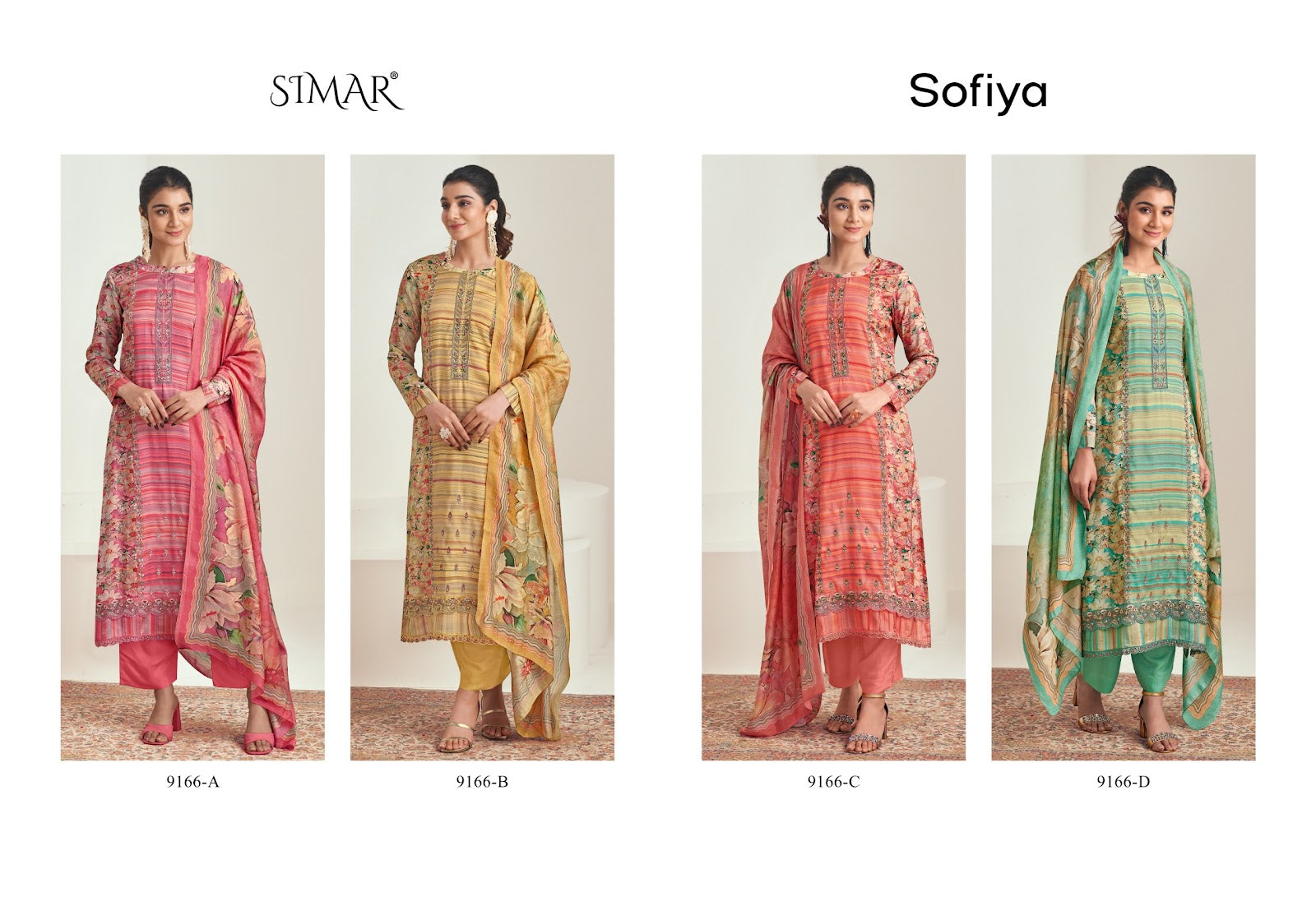 Sofiya Simar Modal Muslin Pant Style Suits Wholesaler Gujarat