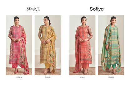 Sofiya Simar Modal Muslin Pant Style Suits Wholesaler Gujarat