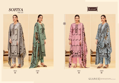 Sofiya Vol 125 Kesar Viscose Pashmina Suits Wholesale