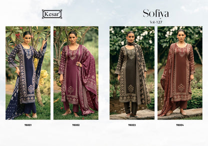 Sofiya Vol 127 Kesar Viscose Pashmina Suits Wholesaler India