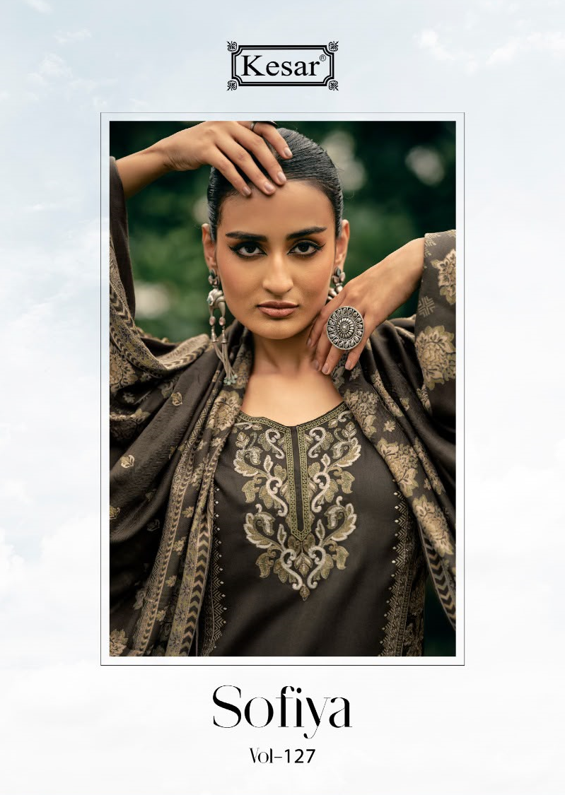 Sofiya Vol 127 Kesar Viscose Pashmina Suits Wholesaler India