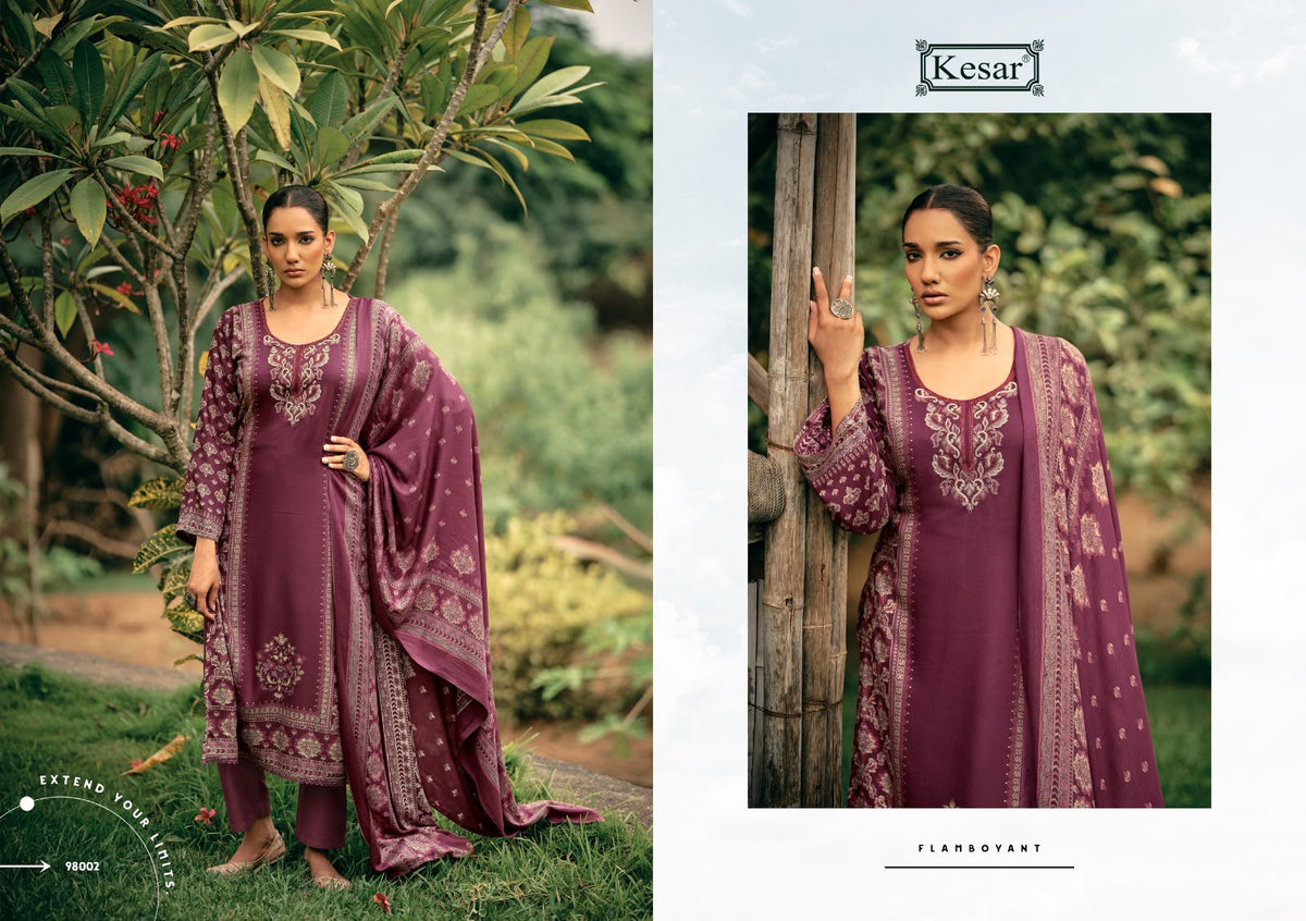 Sofiya Vol 127 Kesar Viscose Pashmina Suits Wholesaler India