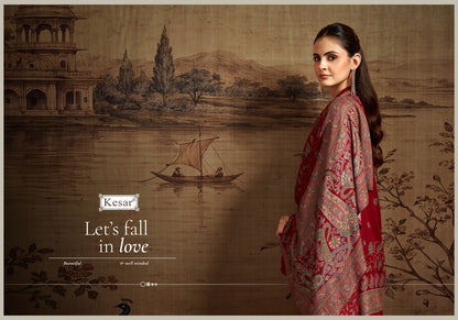 Sofiya Vol 129 Kesar Viscose Pashmina Suits Supplier Ahmedabad