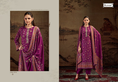 Sofiya Vol 129 Kesar Viscose Pashmina Suits Supplier Ahmedabad
