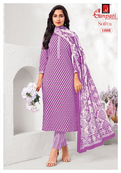 Sofiya Vol 1 Ganpati Cotton Dress Material Manufacturer India