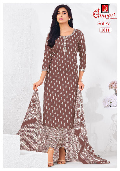 Sofiya Vol 1 Ganpati Cotton Dress Material Manufacturer India