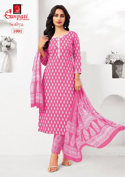 Sofiya Vol 1 Ganpati Cotton Dress Material Manufacturer India