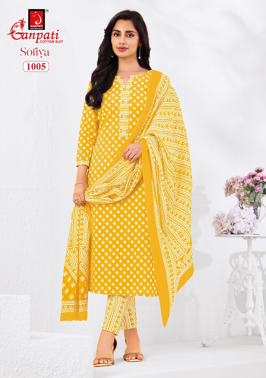 Sofiya Vol 1 Ganpati Cotton Dress Material Manufacturer India