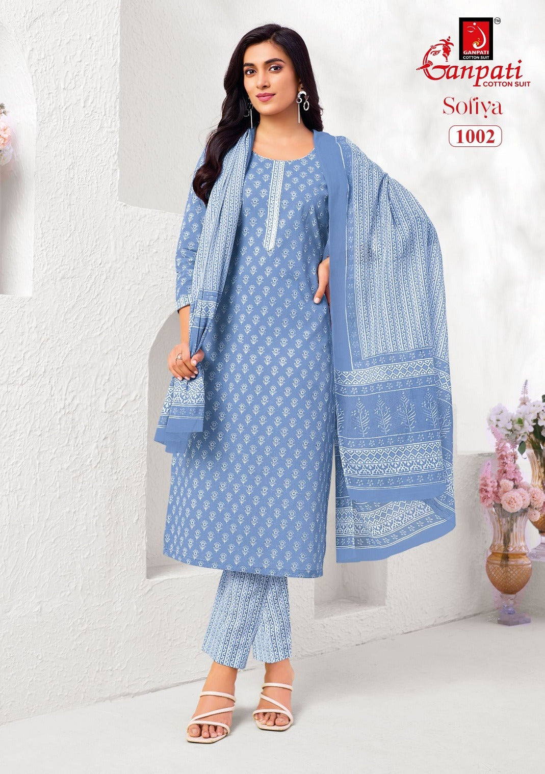 Sofiya Vol 1 Ganpati Readymade Cotton Pant Suits Supplier Gujarat