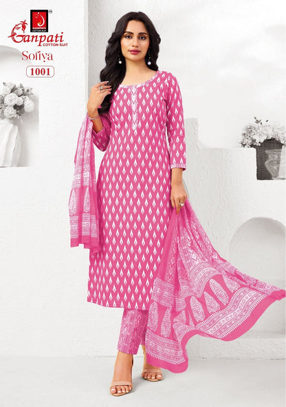 Sofiya Vol 1 Ganpati Readymade Cotton Pant Suits Supplier Gujarat