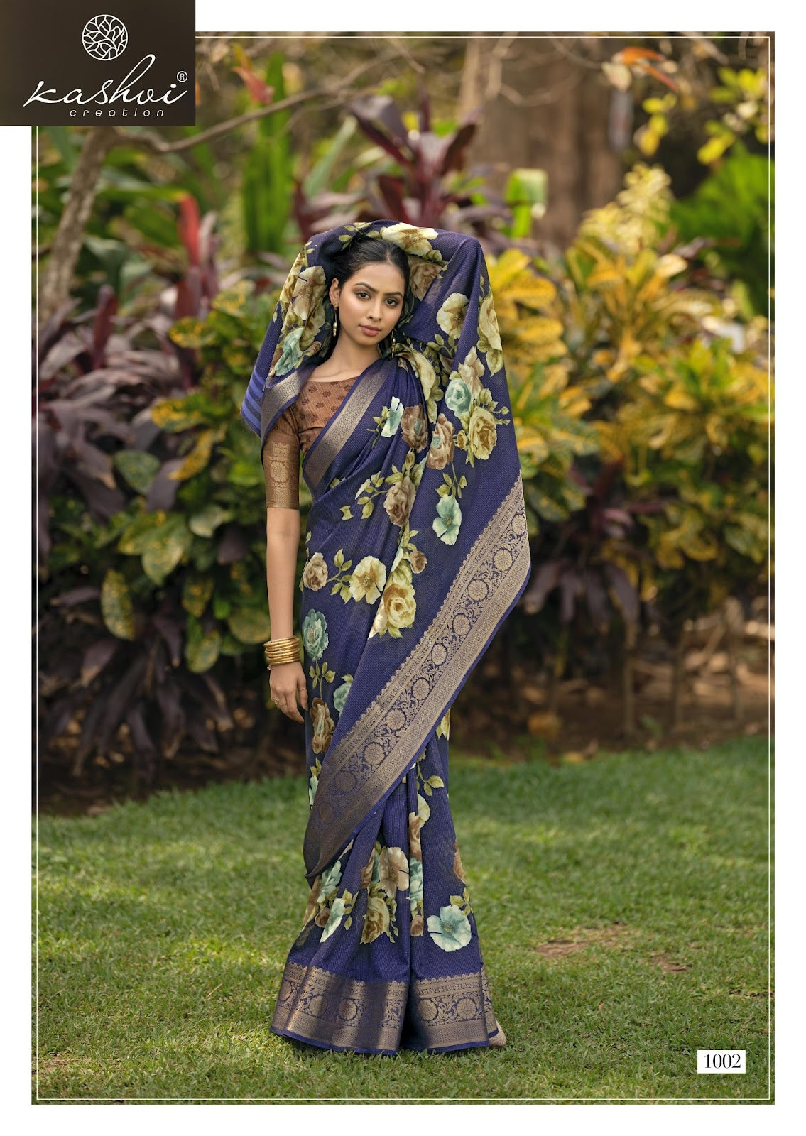 Sofiya Vol 1 Kashvi Creation Dull Moss Sarees Wholesaler Gujarat