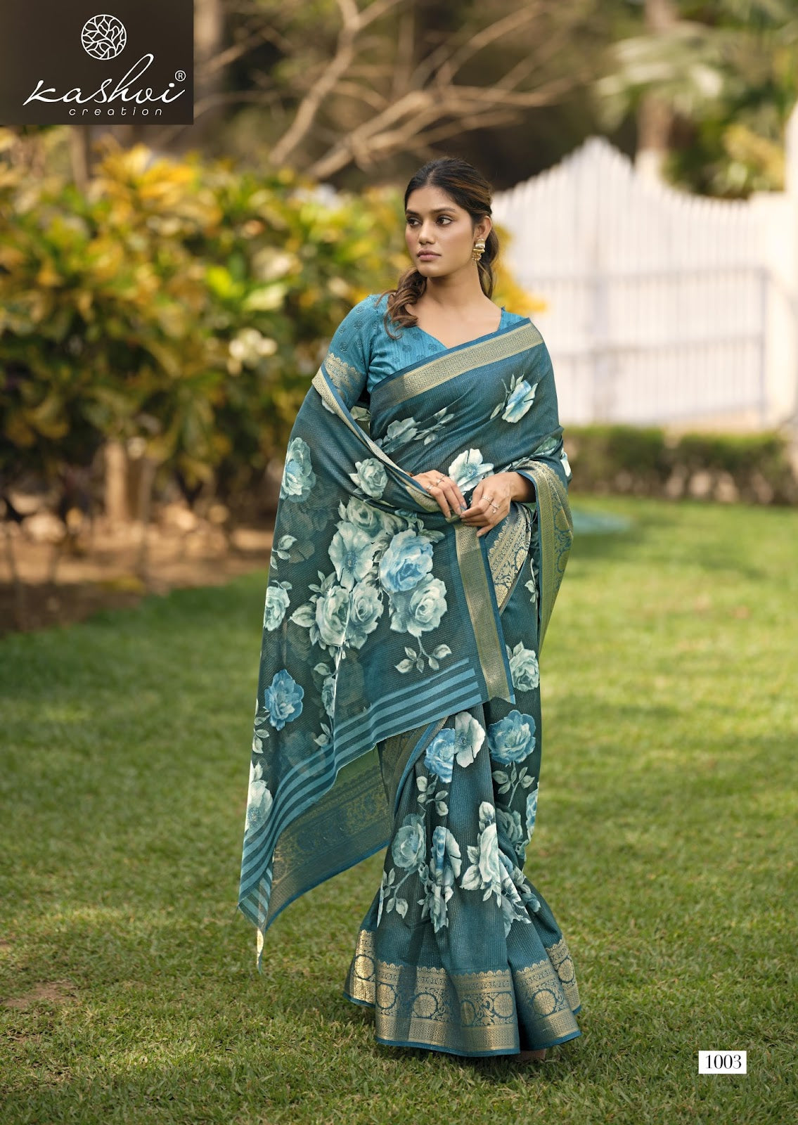 Sofiya Vol 1 Kashvi Creation Dull Moss Sarees Wholesaler Gujarat