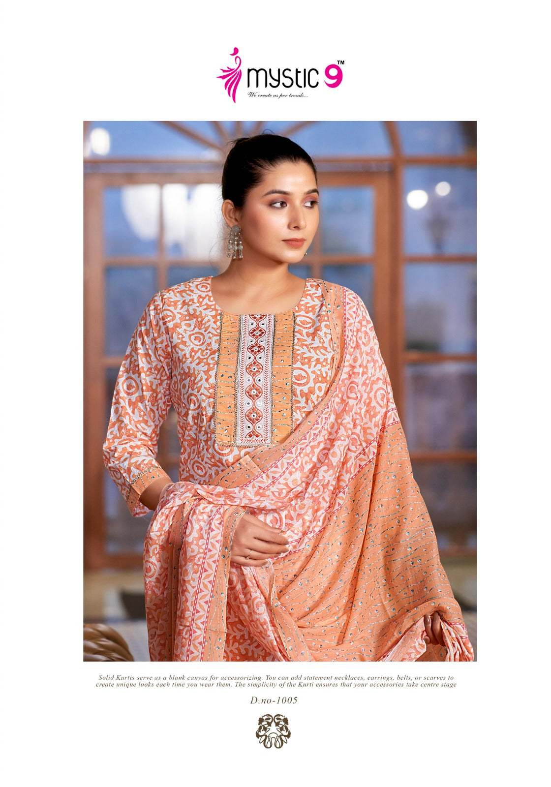 Sofiya Vol 1 Mystic 9 Readymade Cotton Pant Suits Supplier Ahmedabad