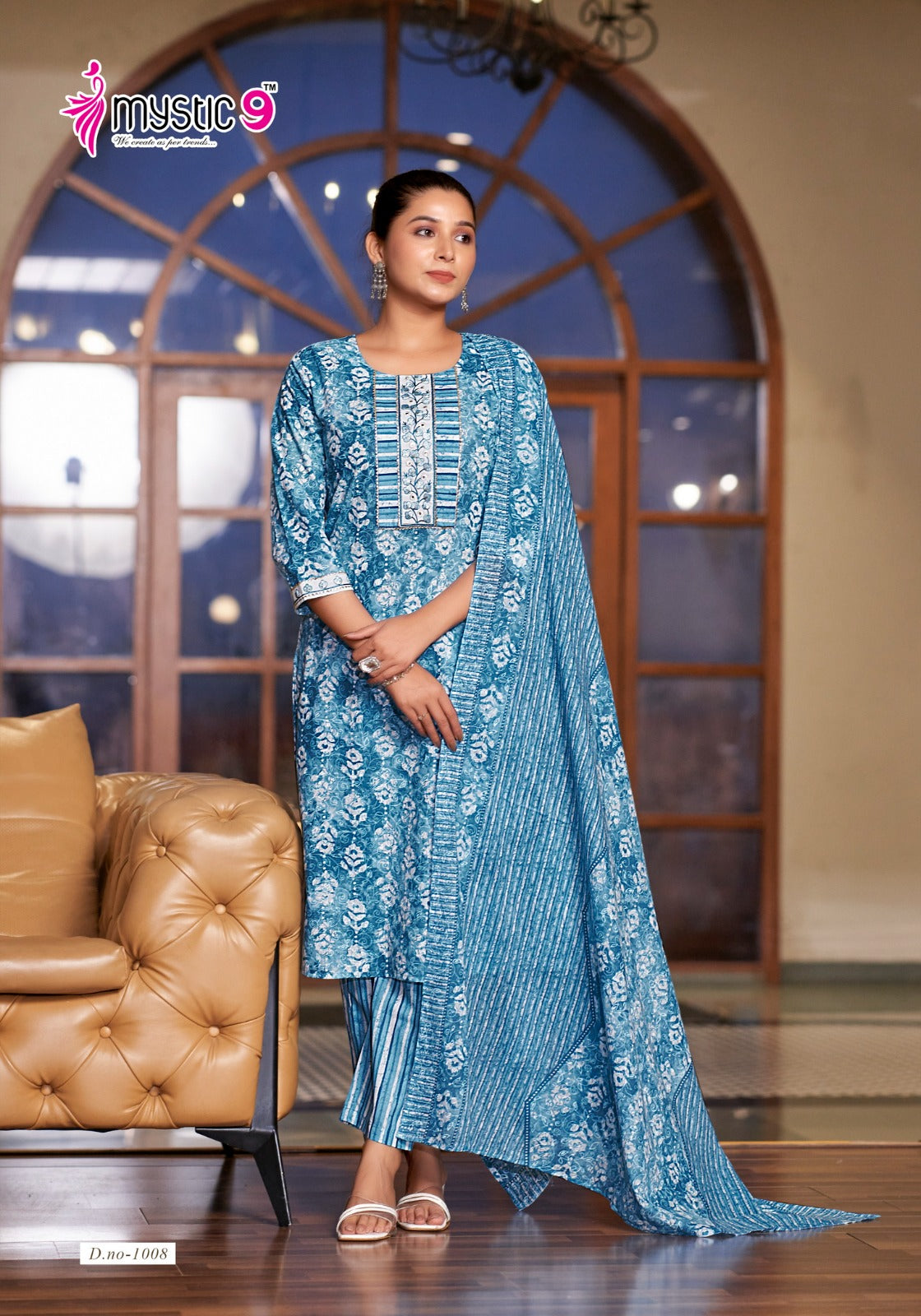 Sofiya Vol 1 Mystic 9 Readymade Cotton Pant Suits Supplier Ahmedabad