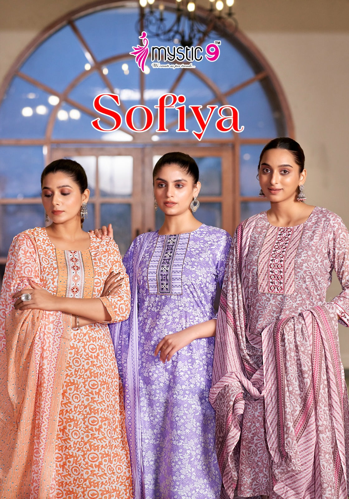 Sofiya Vol 1 Mystic 9 Readymade Cotton Pant Suits Supplier Ahmedabad