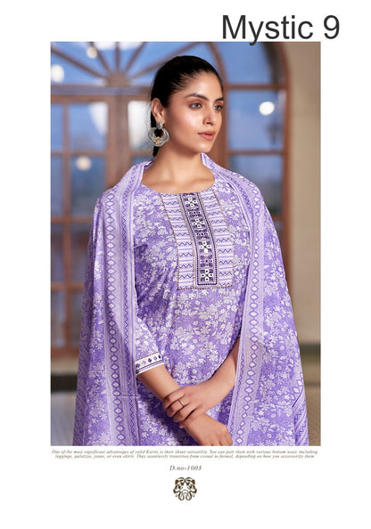 Sofiya Vol 1 Mystic 9 Readymade Cotton Pant Suits Supplier Ahmedabad