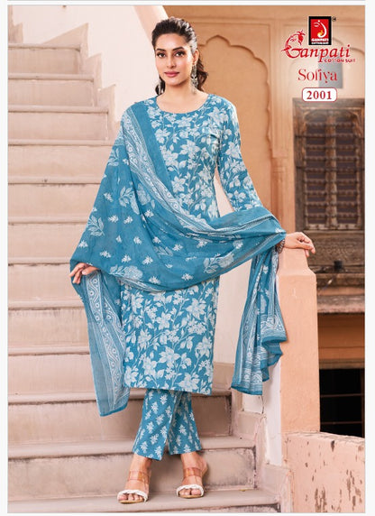 Sofiya Vol 2 Ganpati Cotton Dress Material Exporter