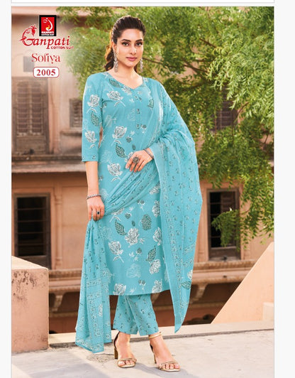 Sofiya Vol 2 Ganpati Cotton Dress Material Exporter