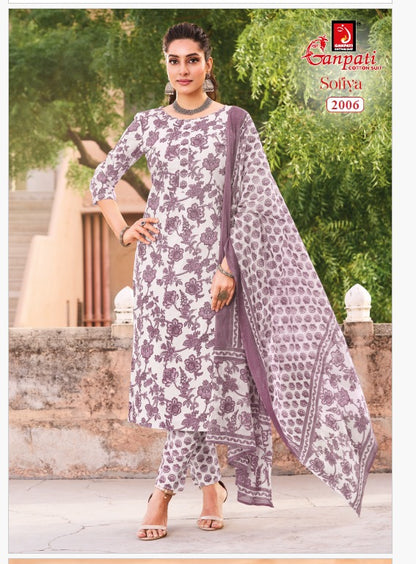 Sofiya Vol 2 Ganpati Cotton Dress Material Exporter
