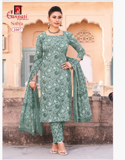 Sofiya Vol 2 Ganpati Cotton Dress Material Exporter