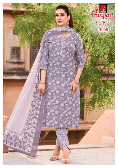Sofiya Vol 2 Ganpati Readymade Cotton Pant Suits Supplier
