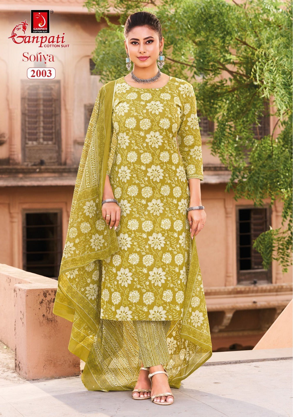 Sofiya Vol 2 Ganpati Readymade Cotton Pant Suits Supplier