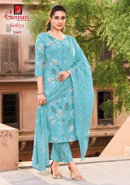Sofiya Vol 2 Ganpati Readymade Cotton Pant Suits Supplier