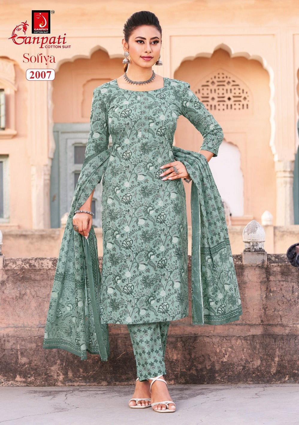 Sofiya Vol 2 Ganpati Readymade Cotton Pant Suits Supplier