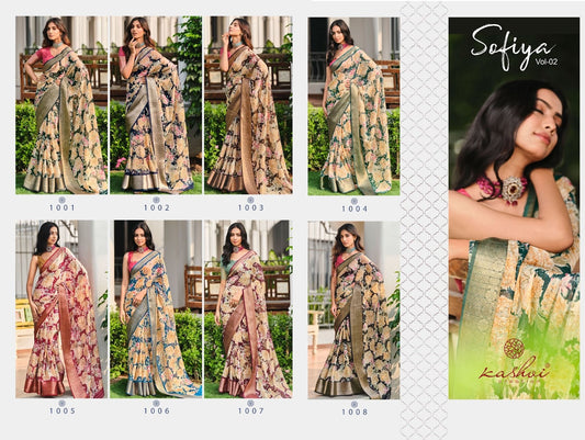 Sofiya Vol 2 Kashvi Creation Jacquard Silk Sarees