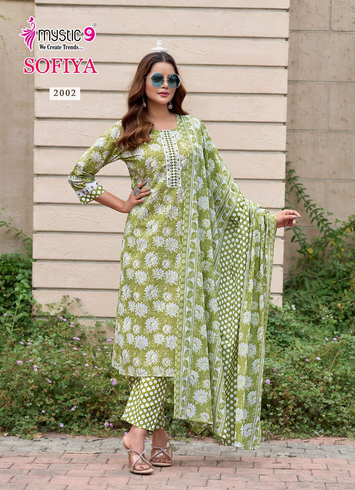 Sofiya Vol 2 Mystic 9 Cotton Cambric Readymade Pant Style Suits Wholesaler Ahmedabad