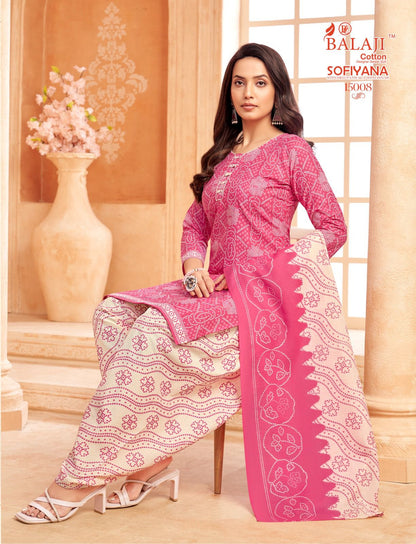 sofiyana vol 15 balaji indo readymade cotton patiyala suits wholesale